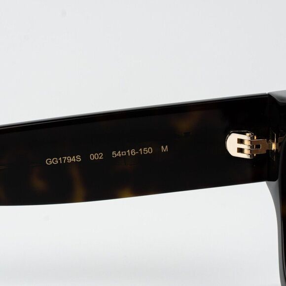 Gucci Women Sunglasses Havana Brown Square GG1794S 002 BRAND NEW main image 4
